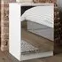 Echo 2 Drawer Mirrored Bedside Table - White