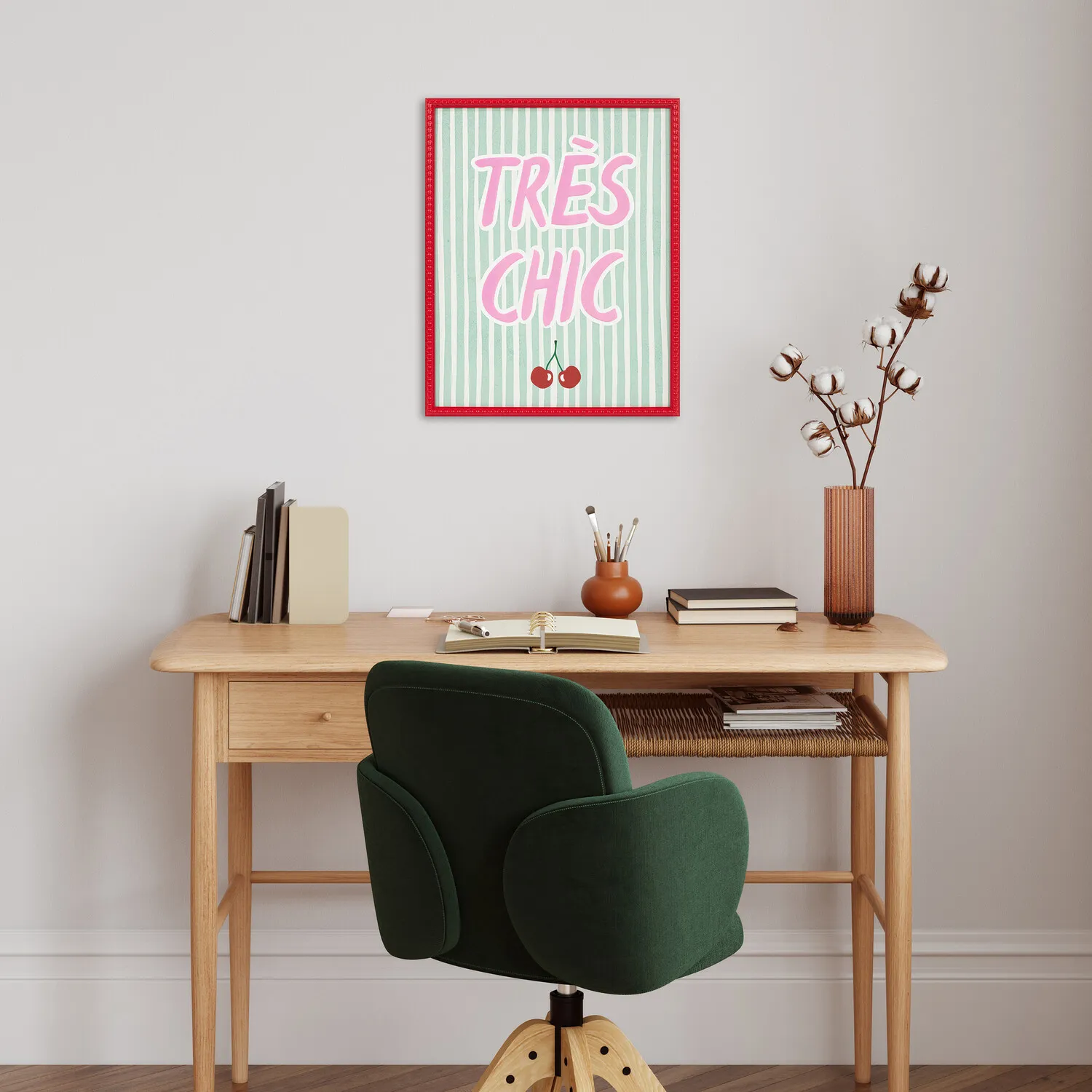 Eclectic Quotes Striped Framed Art