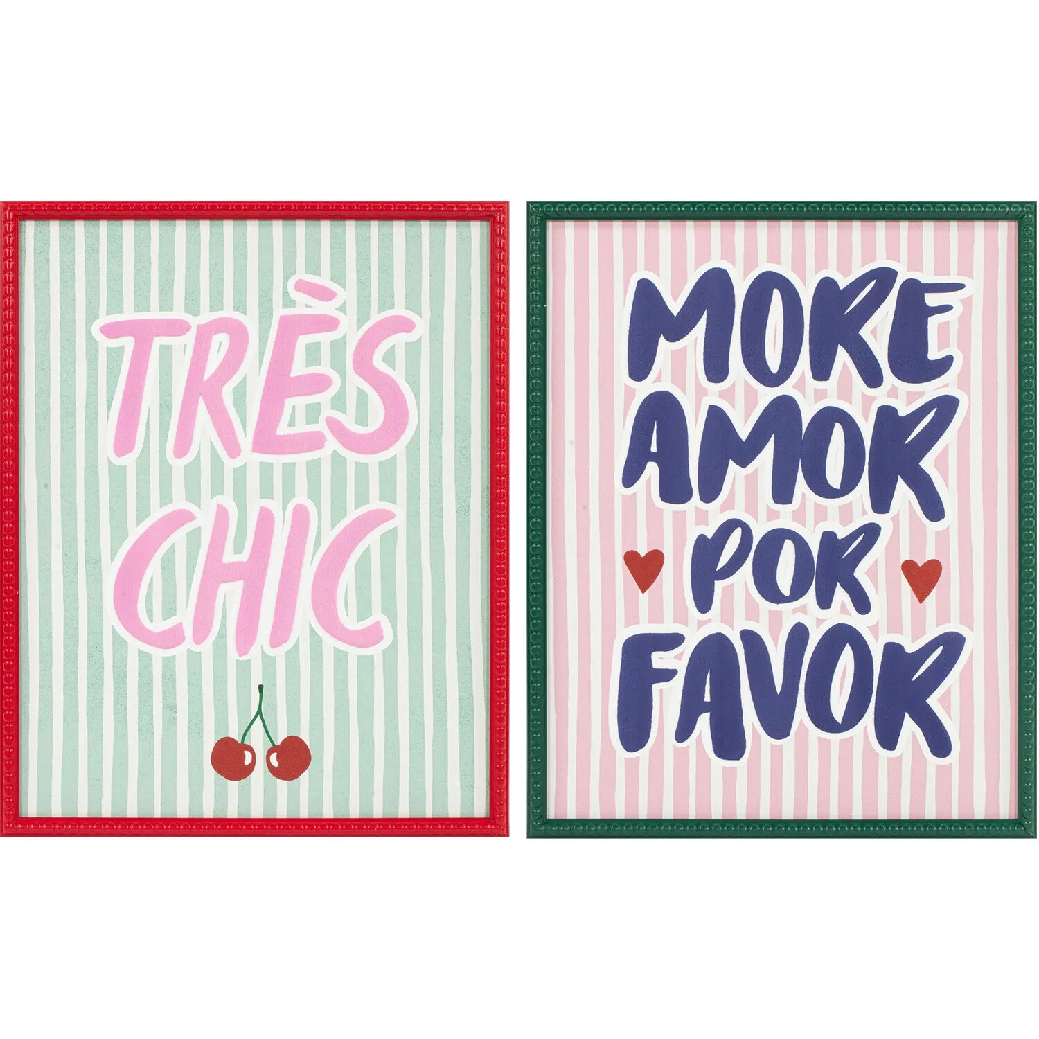 Eclectic Quotes Striped Framed Art image