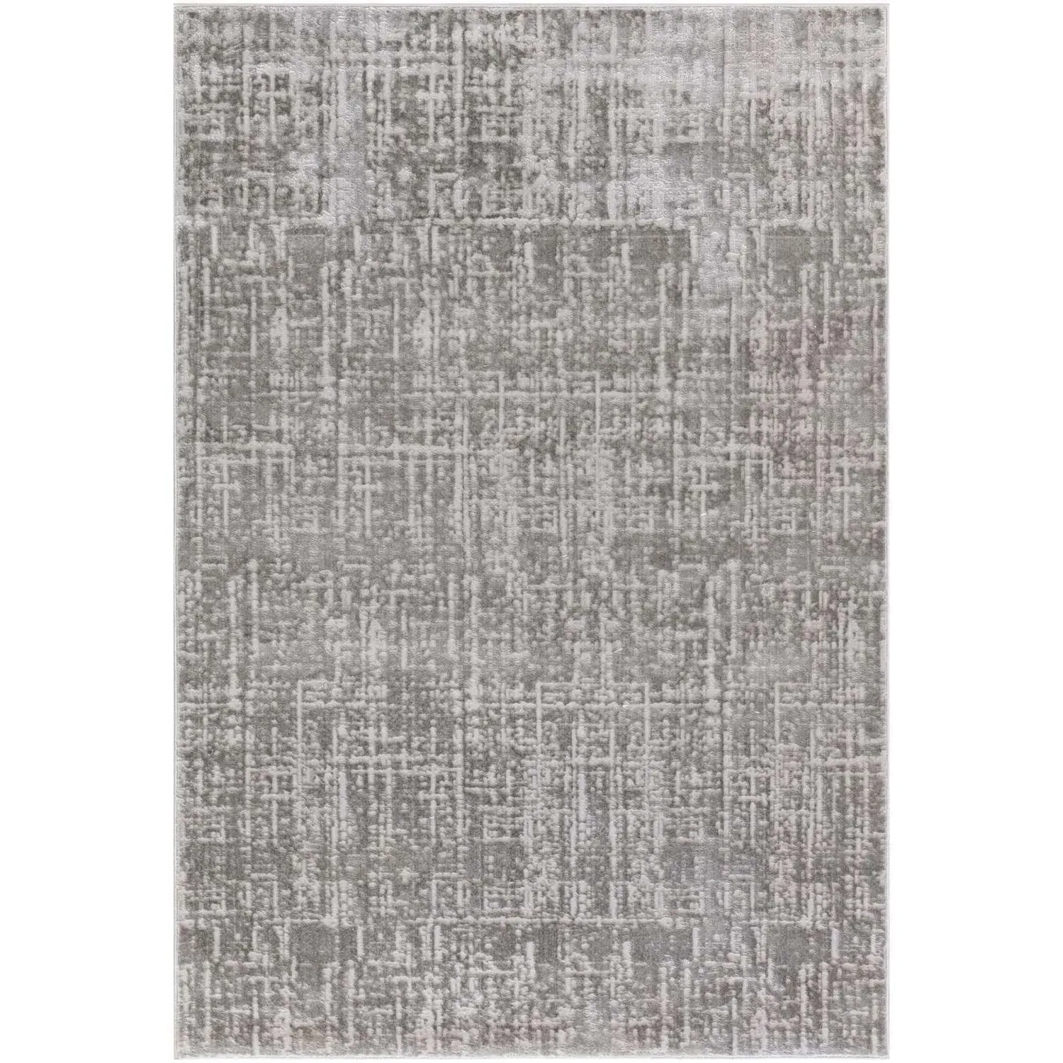 Eden 120cm Textured Rug - Grey