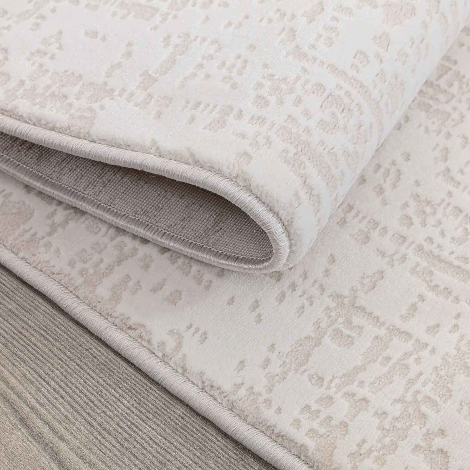 Eden 230cm Textured Rug - Cream