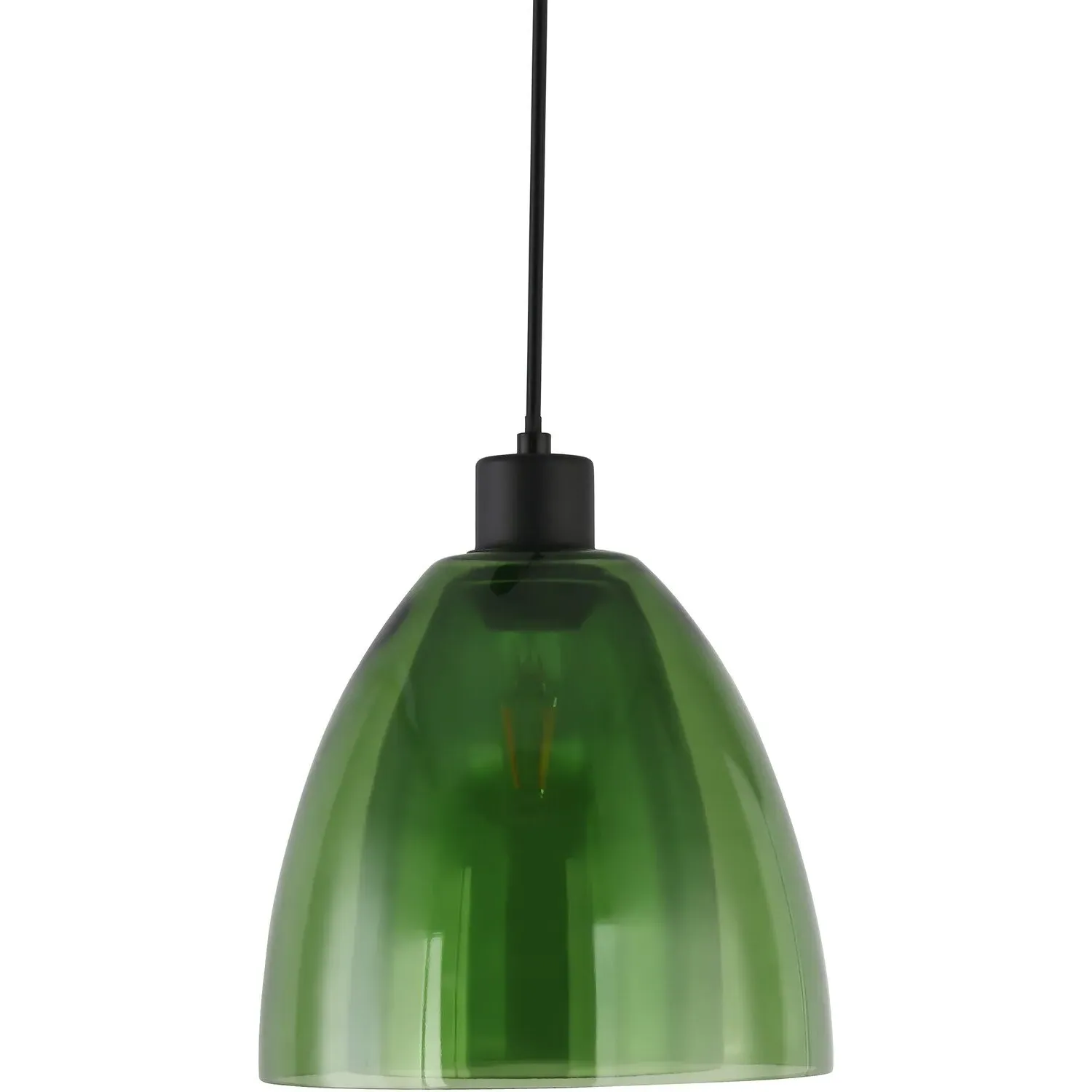 Eden Glass Dome Pendant Light - Green image