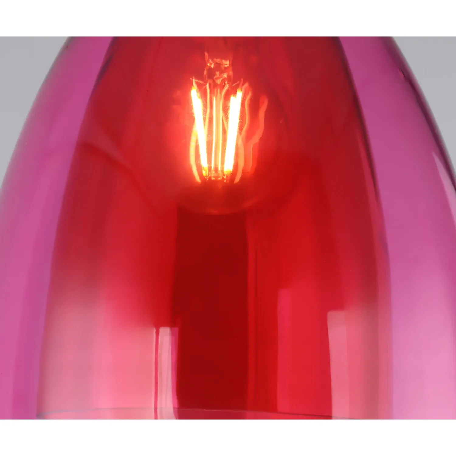 Eden Glass Dome Pendant Light - Pink