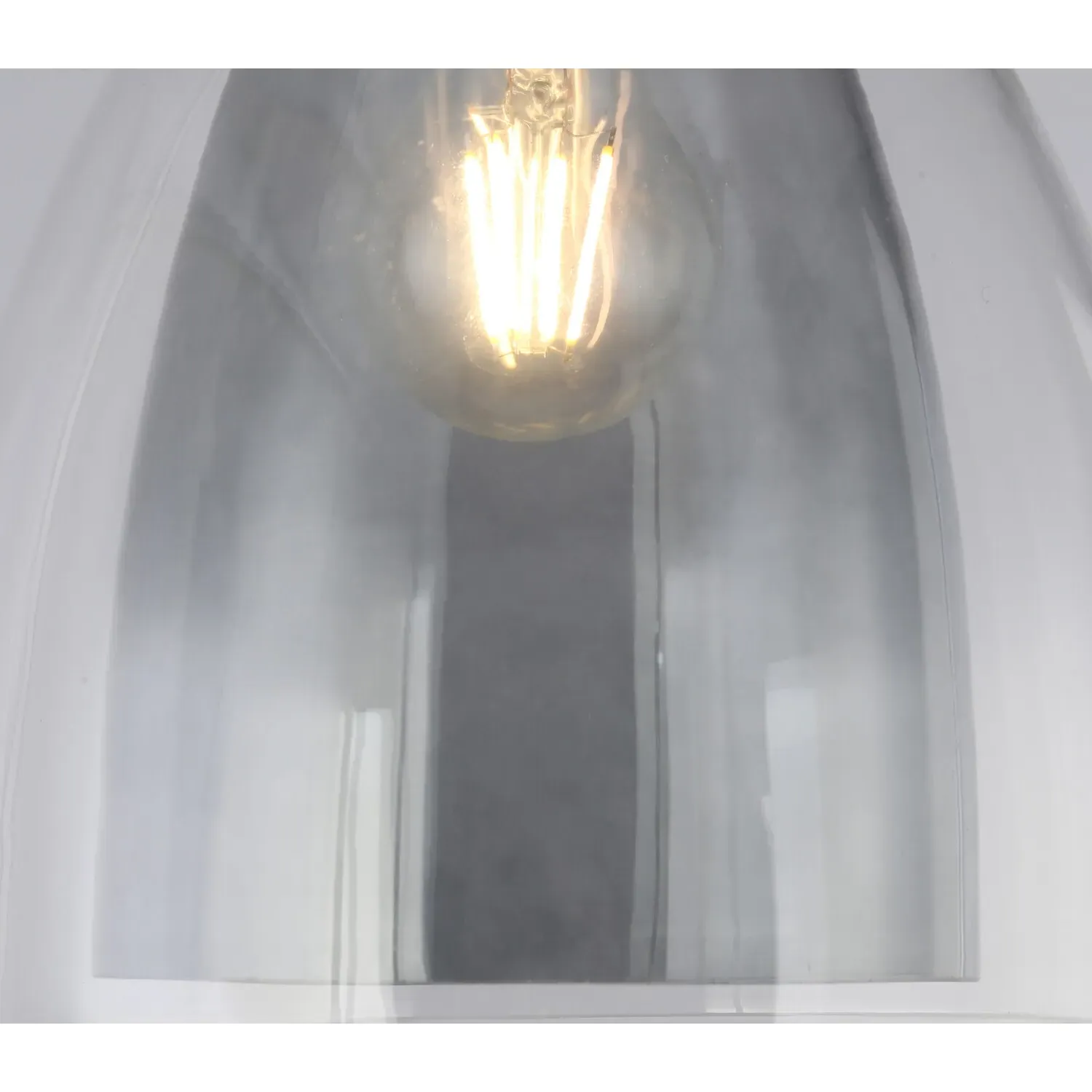 Eden Glass Dome Pendant Light - Smoked