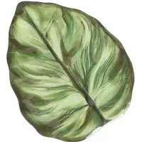 Eden Melamine Palm Leaf Tray - Green