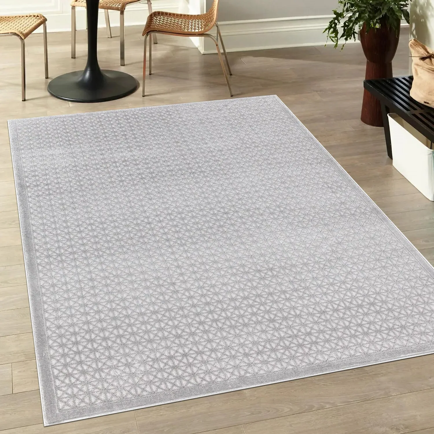 Eden Mosaic Rug - Grey