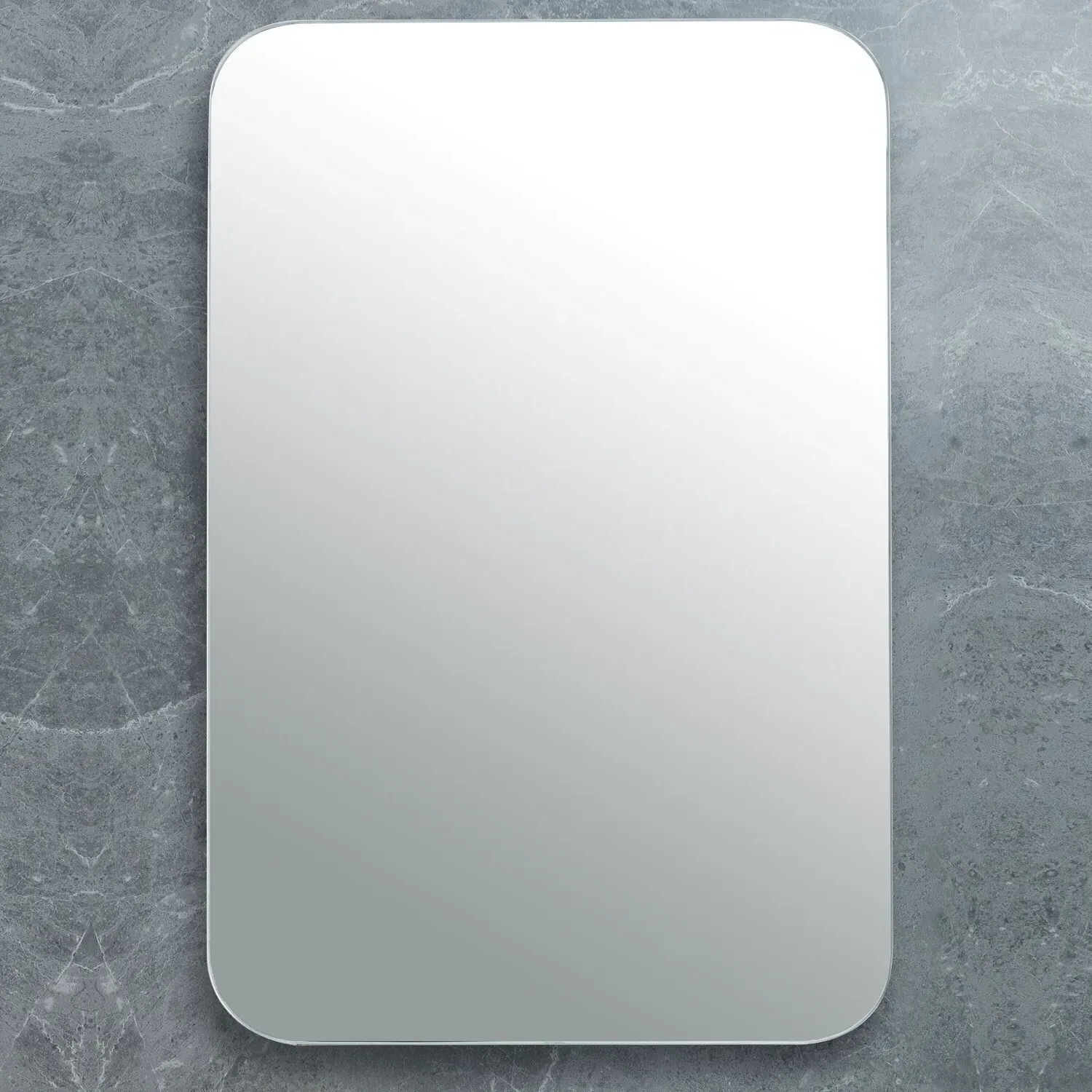 Eden Rectangular Bathroom Mirror - Silver