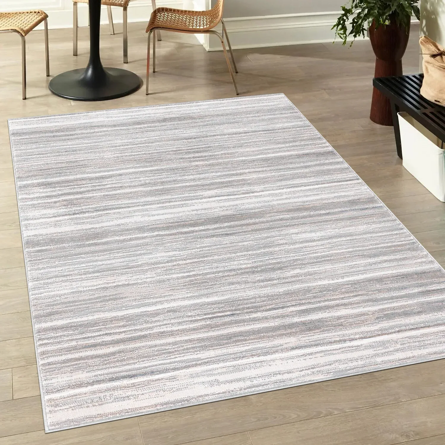 Eden Stripes Rug - Grey