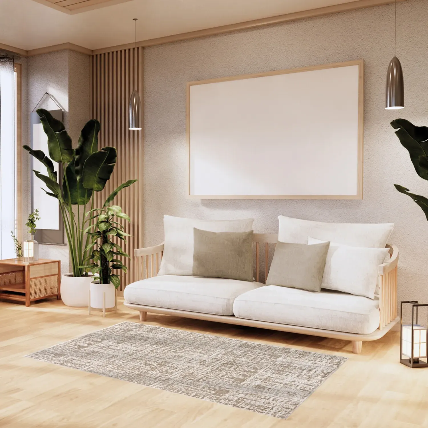 Eden Texture Rug - Beige