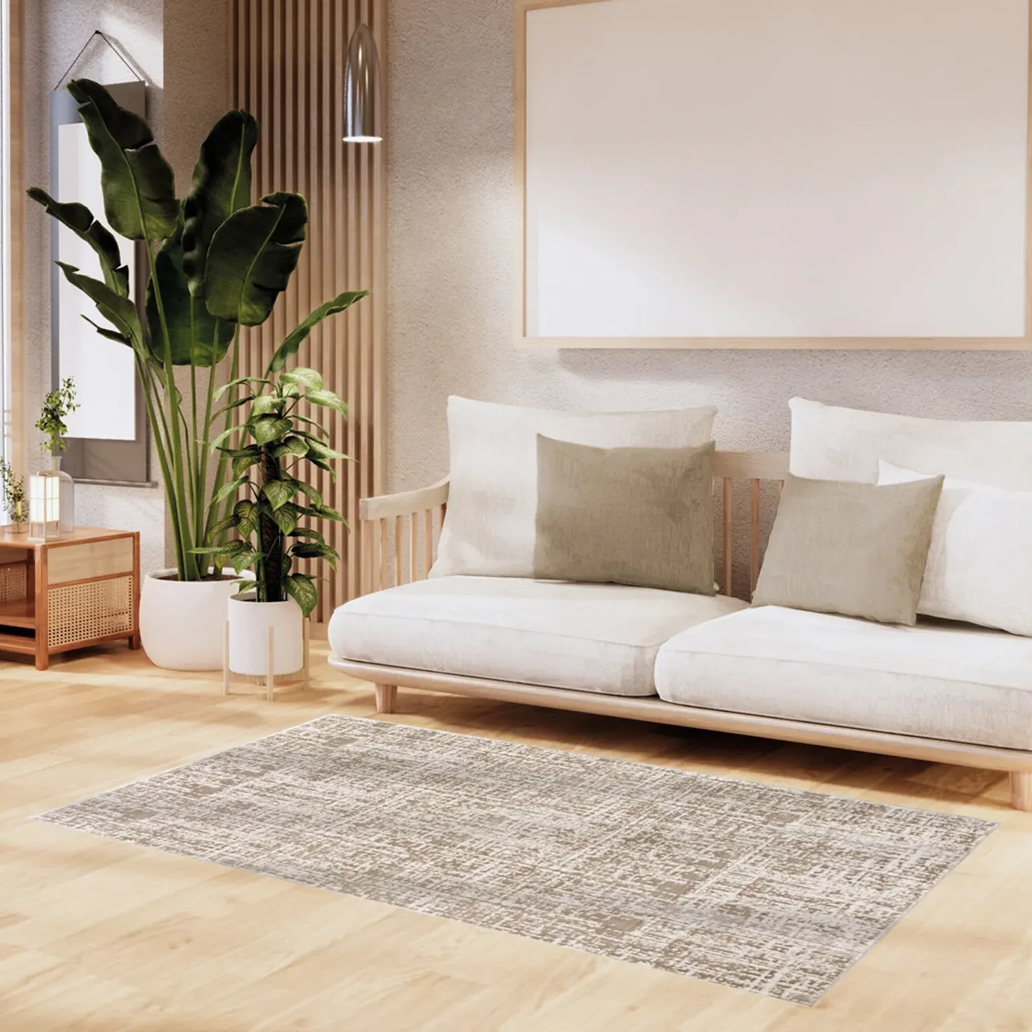 Eden Textured Rug - Beige