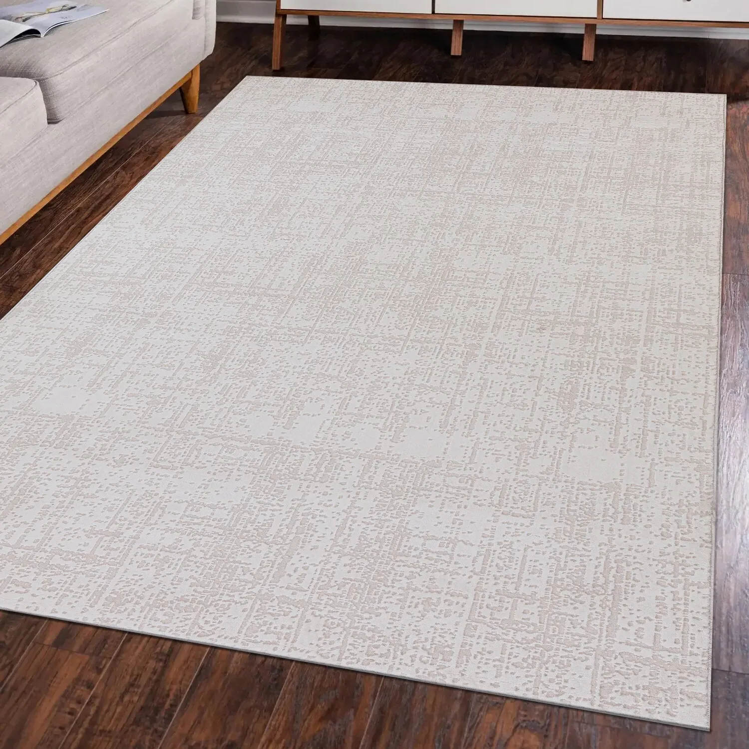 Eden Textured Rug - Cream