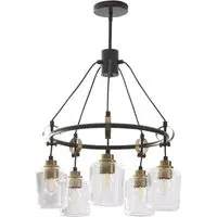 Elba 5 Light Ceiling Fitting - Black