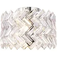 Eleanor Flush Ceiling Fitting - Silver