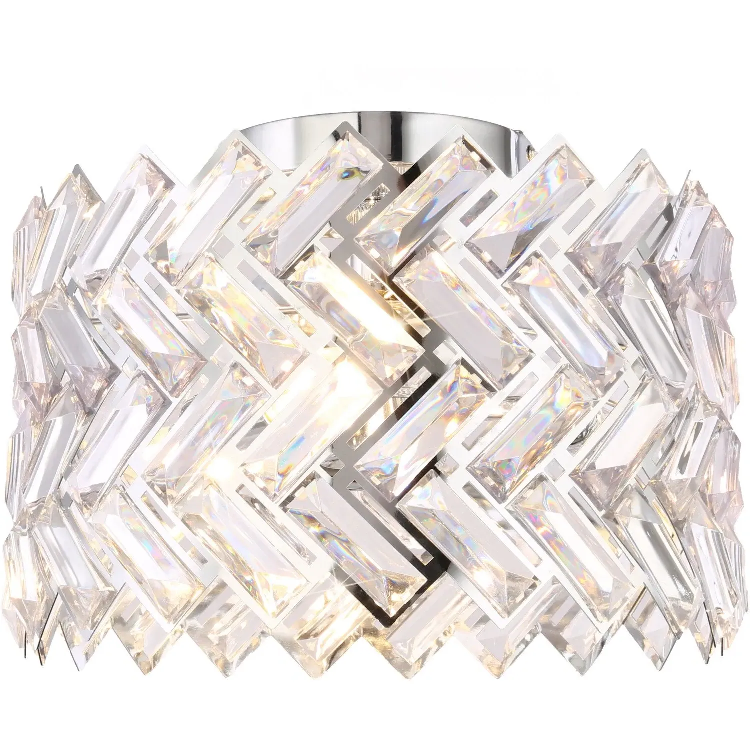 Eleanor Flush Ceiling Fitting - Silver