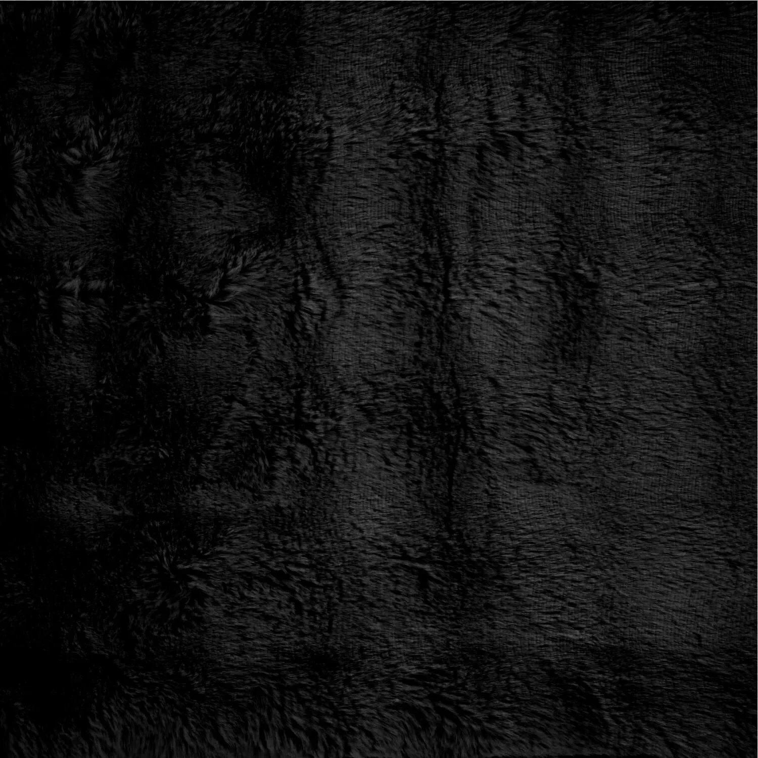 Electric Faux Fur Throw - Black