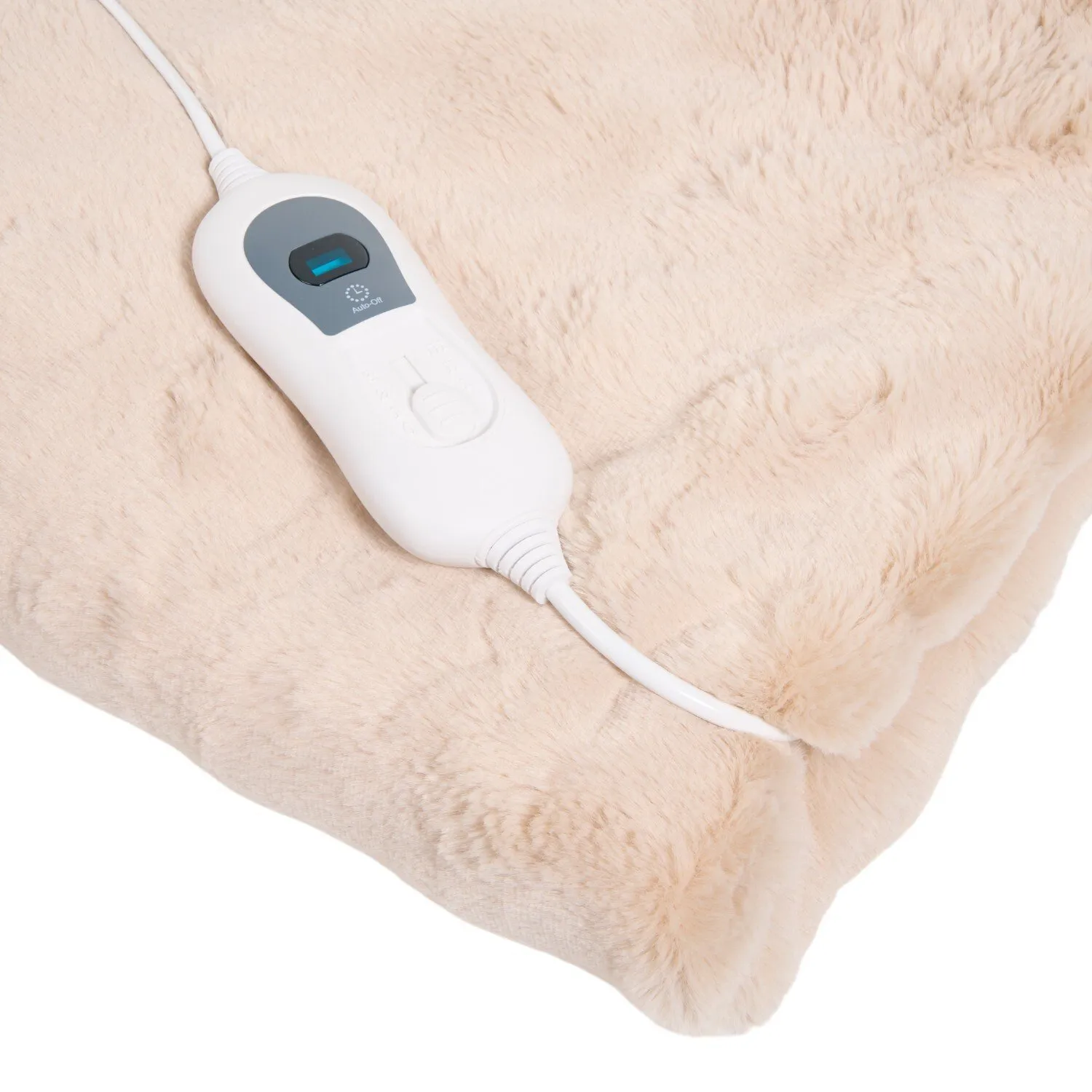 Electric Faux Fur Throw - Champagne