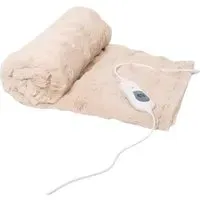 Electric Faux Fur Throw - Champagne