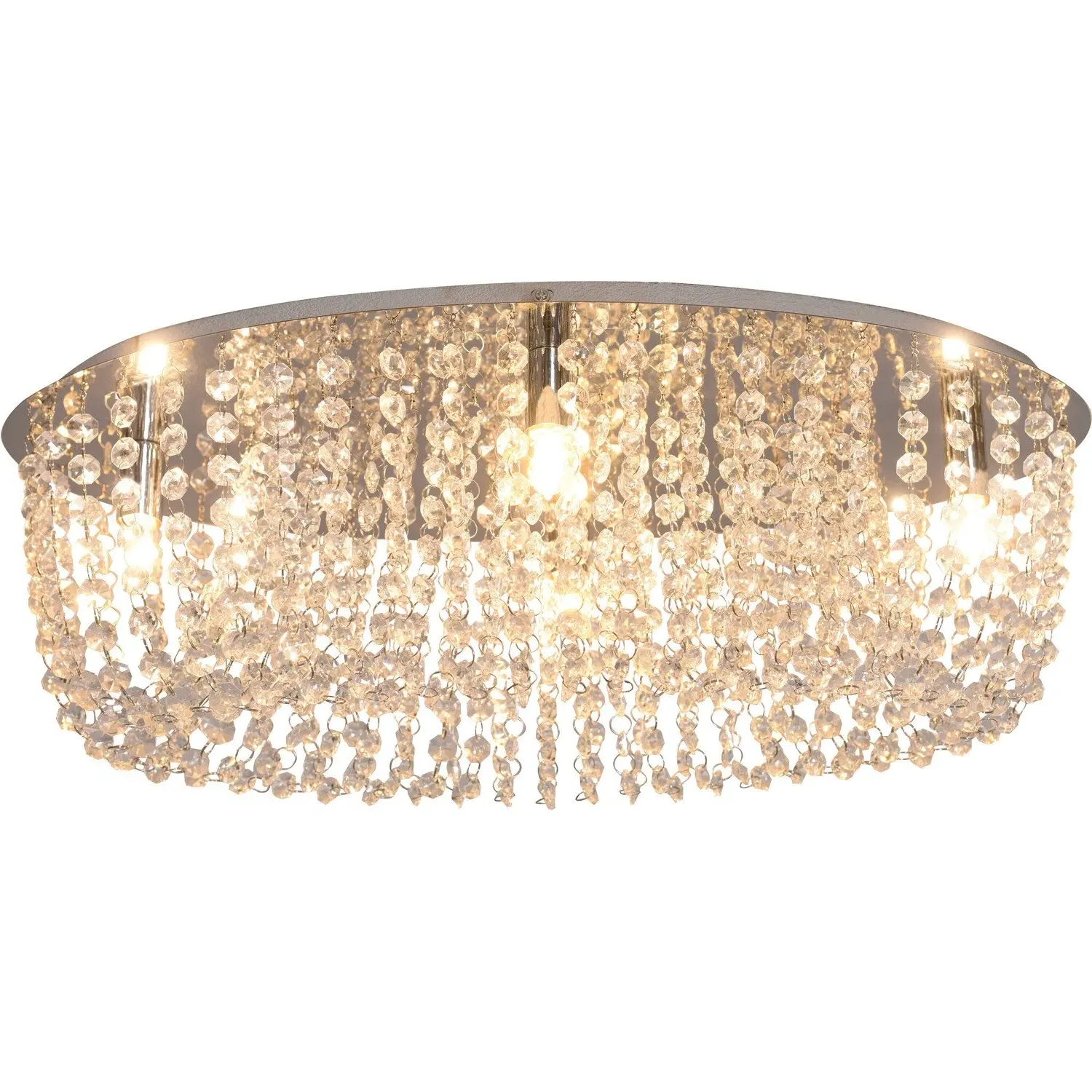Elegance Oval Ceiling Light - Chrome image