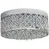 Elements Crystal Flush Ceiling Light - Chrome