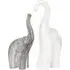 Elephant Statue Set of 2 - Grey, Marble Effect