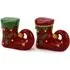 Elf Boot Salt and Pepper Shakers - Red