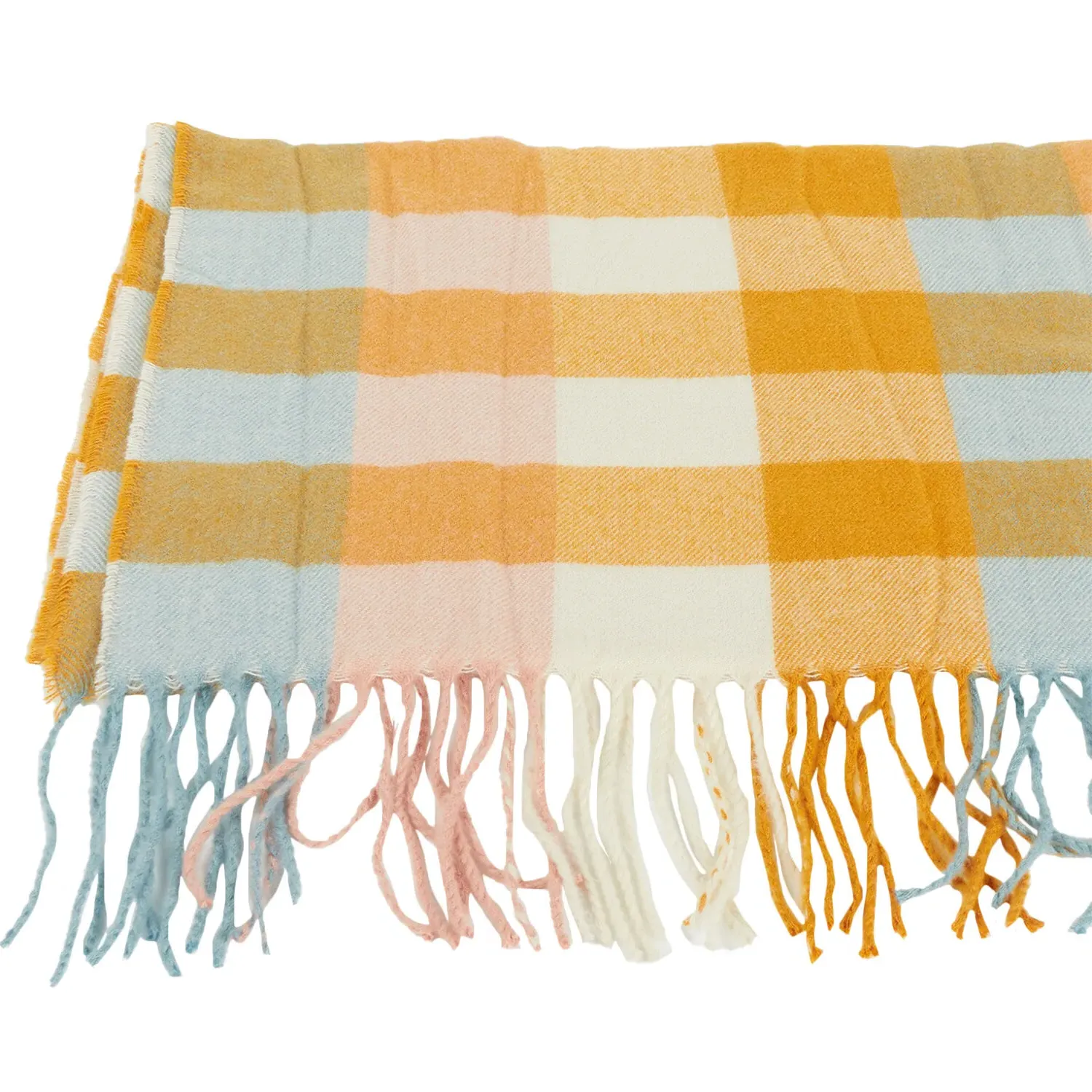 Elia Block Check Throw - Multicolour