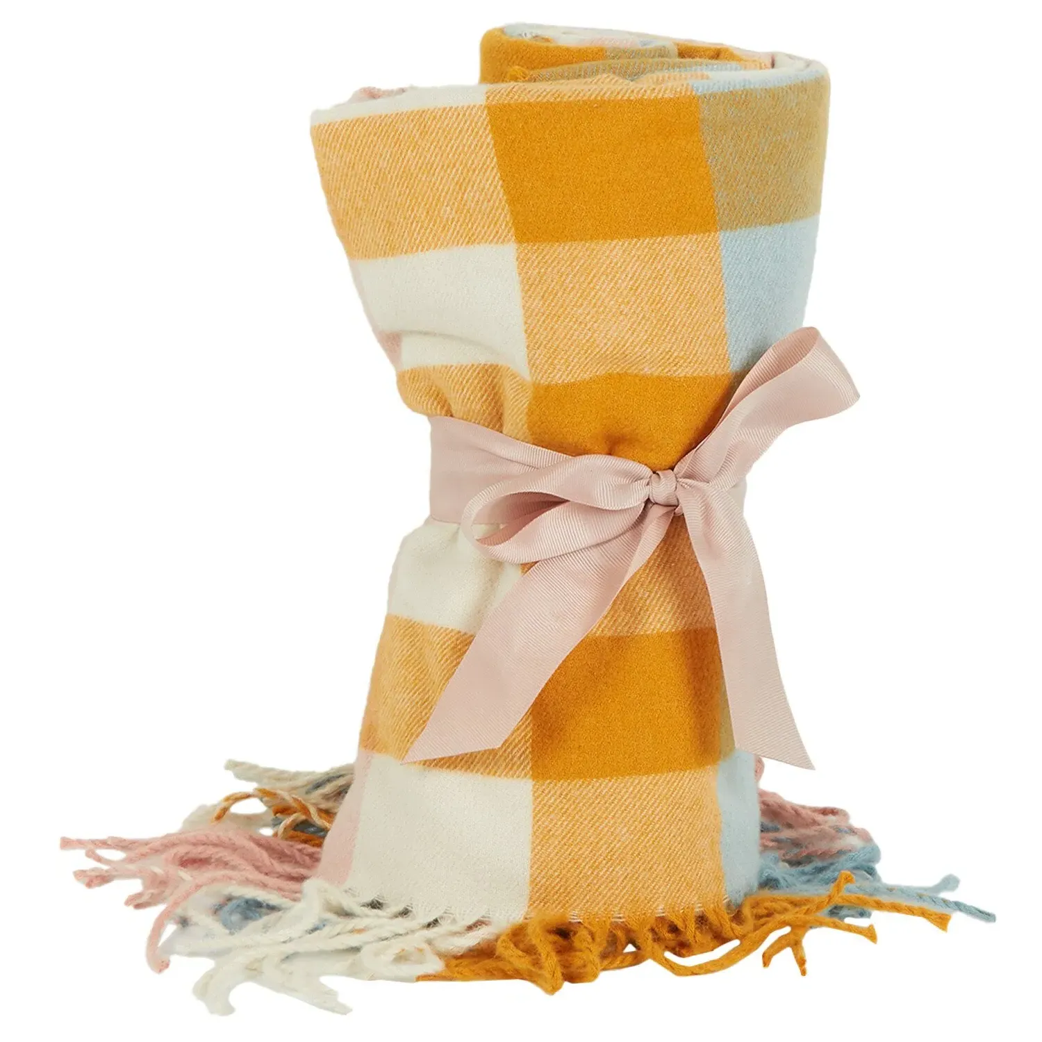 Elia Block Check Throw - Multicolour image