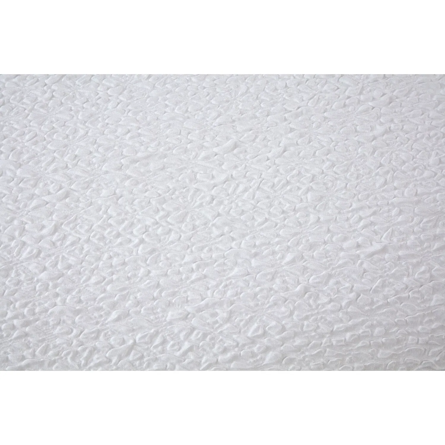 Elise King Size Crinkle Duvet Cover Set - White