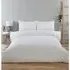 Elise King Size Crinkle Duvet Cover Set - White
