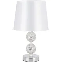 Ella Mosaic Table Lamp - White