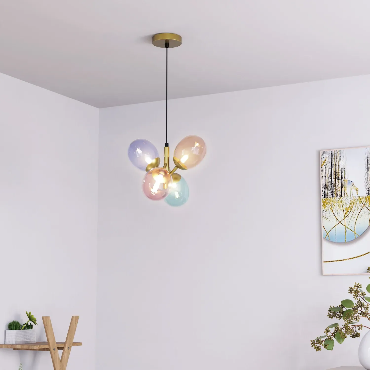 Ellie 4 Light Ceiling Fitting - Gold