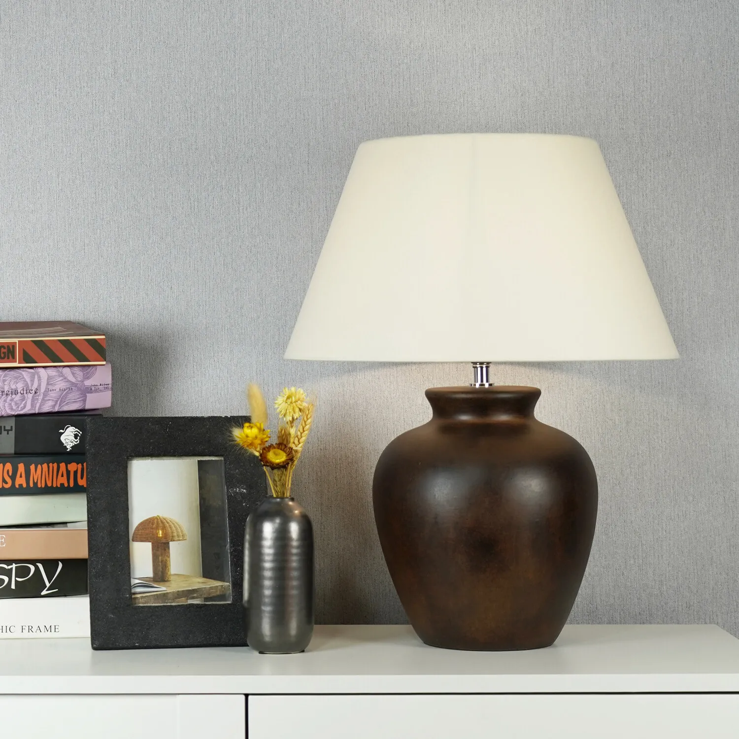 Elmsley Table Lamp - Brown