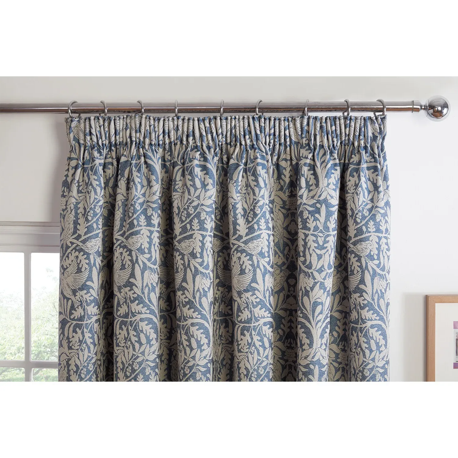 Elmsley Taped Curtain - Navy