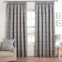 Elmsley Taped Curtain - Navy