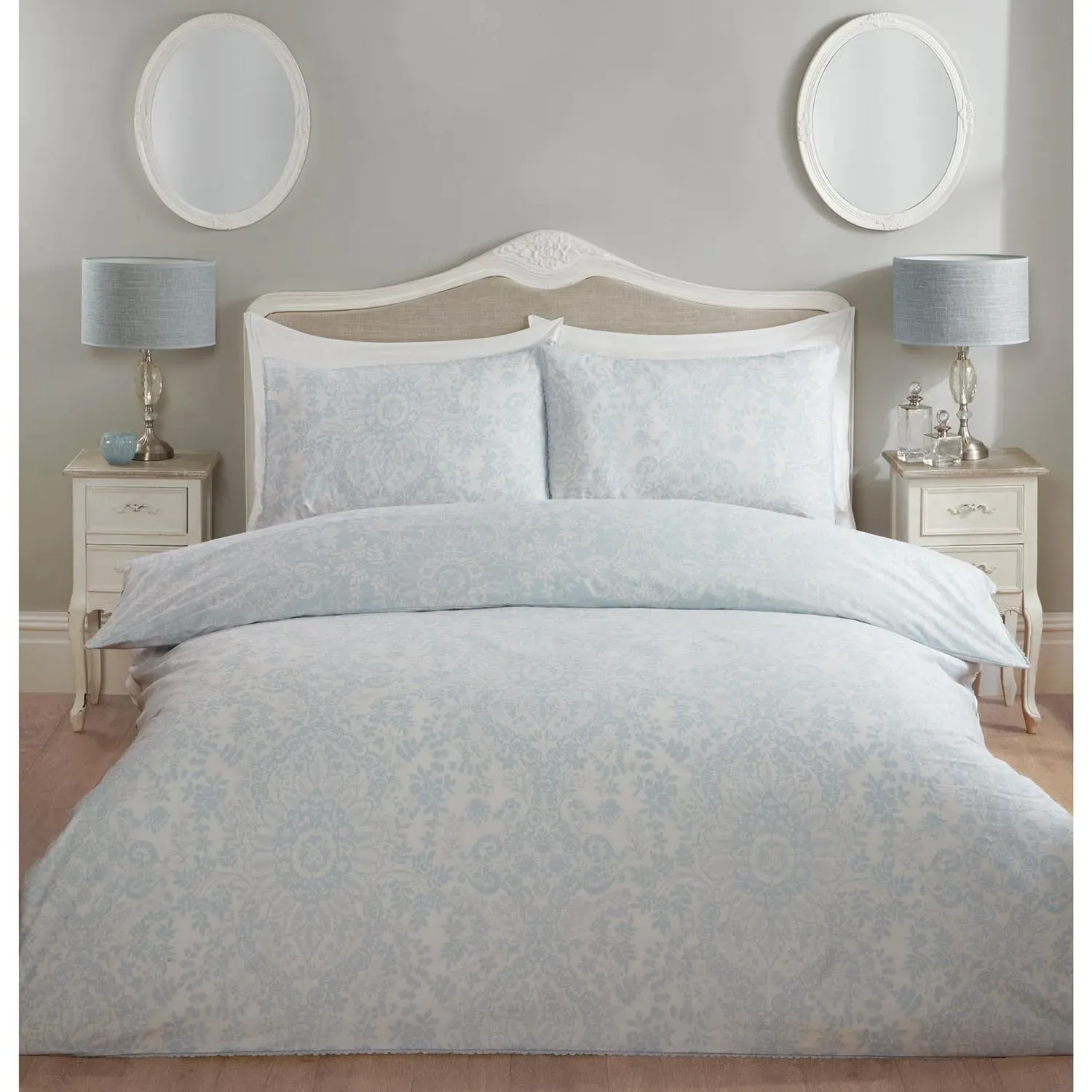 Elodie Paisley King Duvet Cover Set - Blue