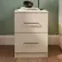 Eloise 2 Drawer Bedside Table - Cashmere
