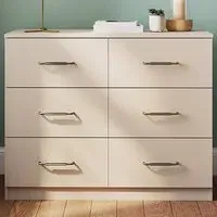 Eloise 6 Drawer Chest of Drawers - Cashmere