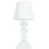 Eloise USB Table Lamp - White, Clear