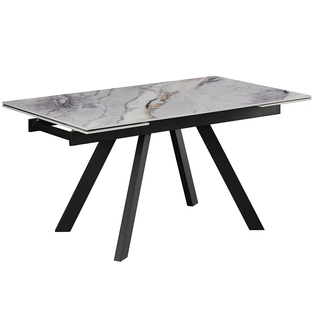 Elora Extendable Dining Table - Grey, Marble
