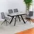 Elora Extendable Dining Table - Grey, Marble