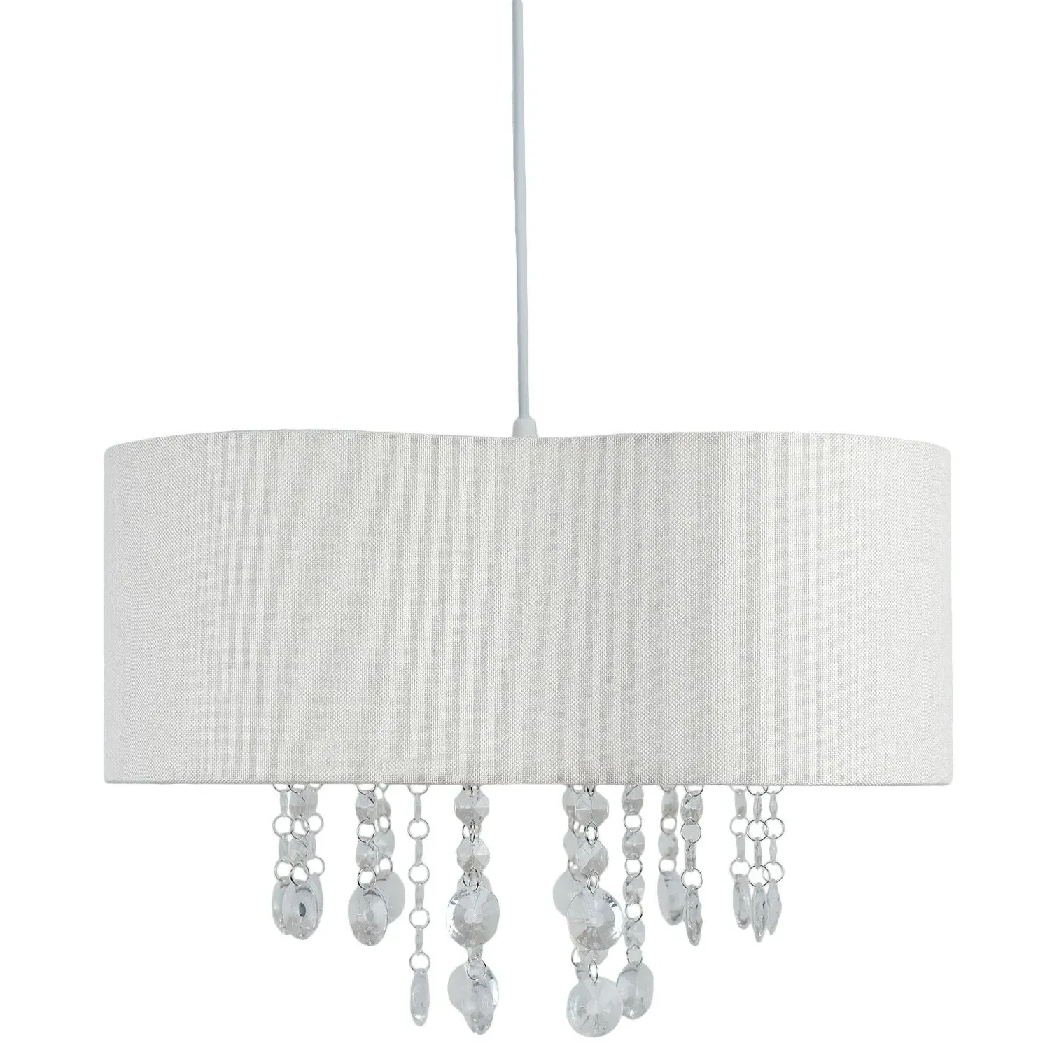 Elspeth Jewel Droplet Shade - White