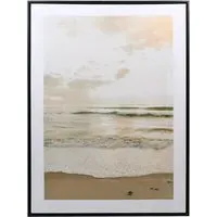 Embellished Seashore Scene Framed Canvas 60 x 80cm