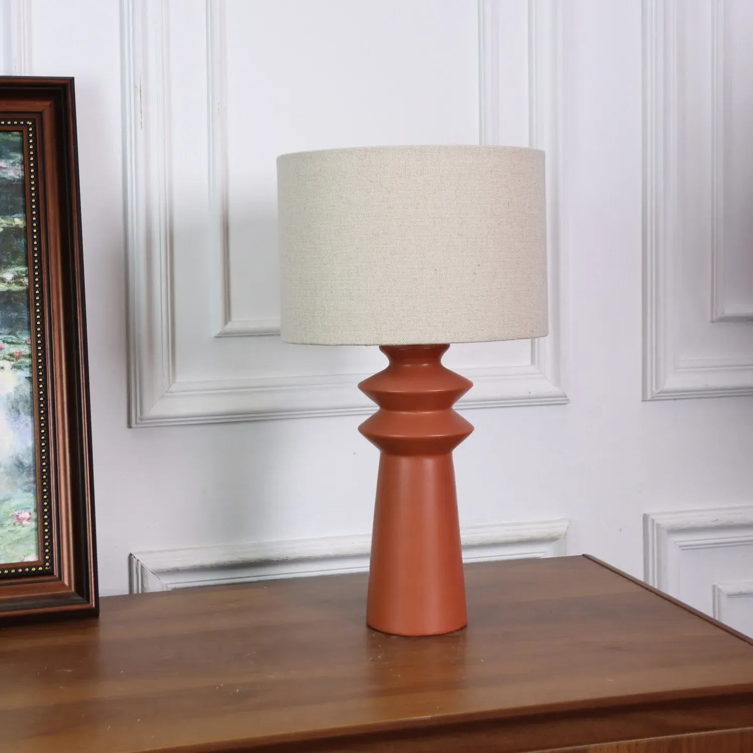 Ember Table Lamp - Brown, Ceramic