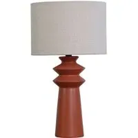Ember Table Lamp - Brown, Ceramic
