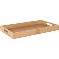 Embossed Hearts Serving Tray - Bamboo