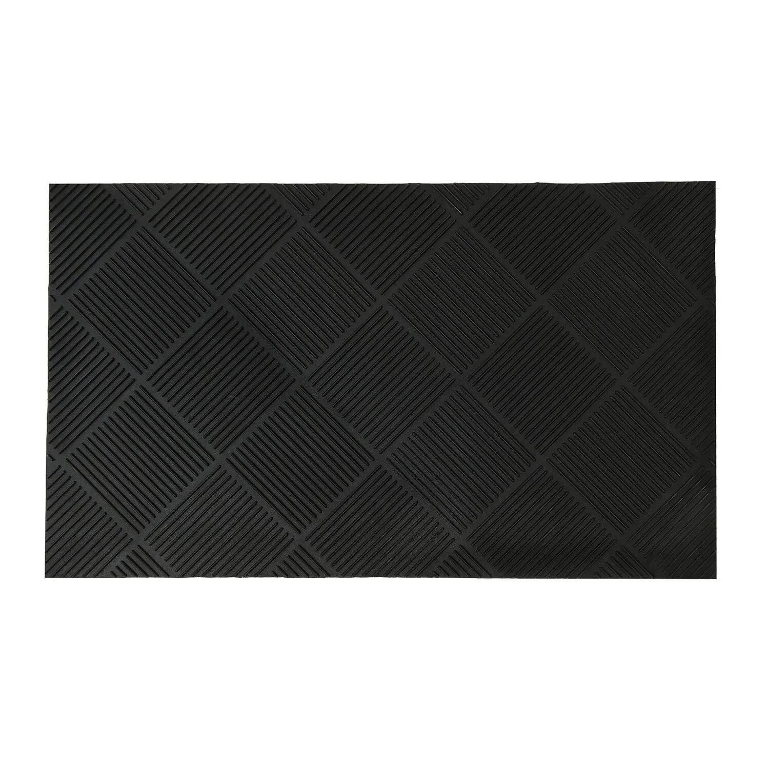 Embossed Rubber Mat - Black image