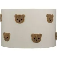 Embroidered Bear Lamp Shade - Brown