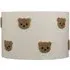 Embroidered Bear Lamp Shade - Brown