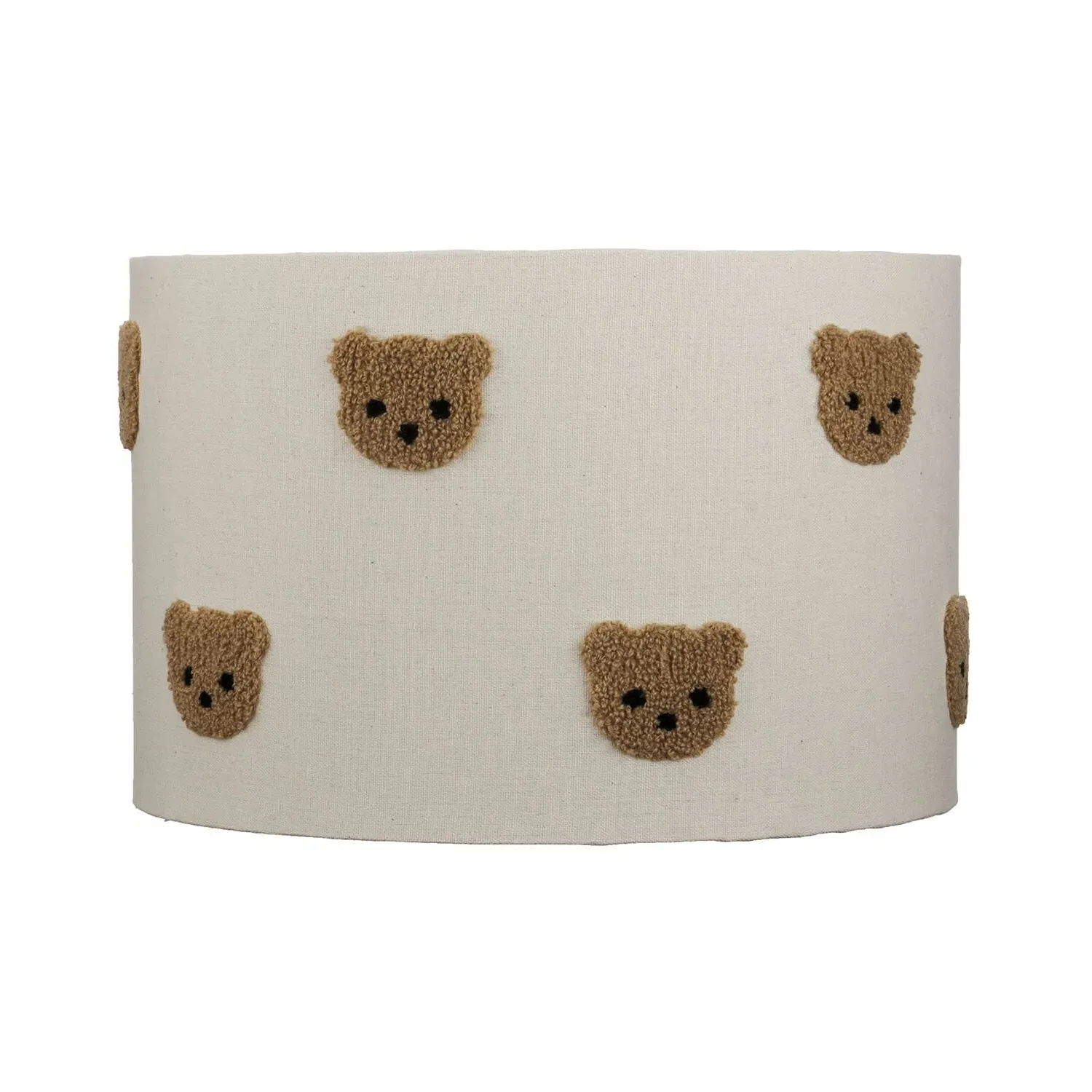 Embroidered Bear Lamp Shade - Brown