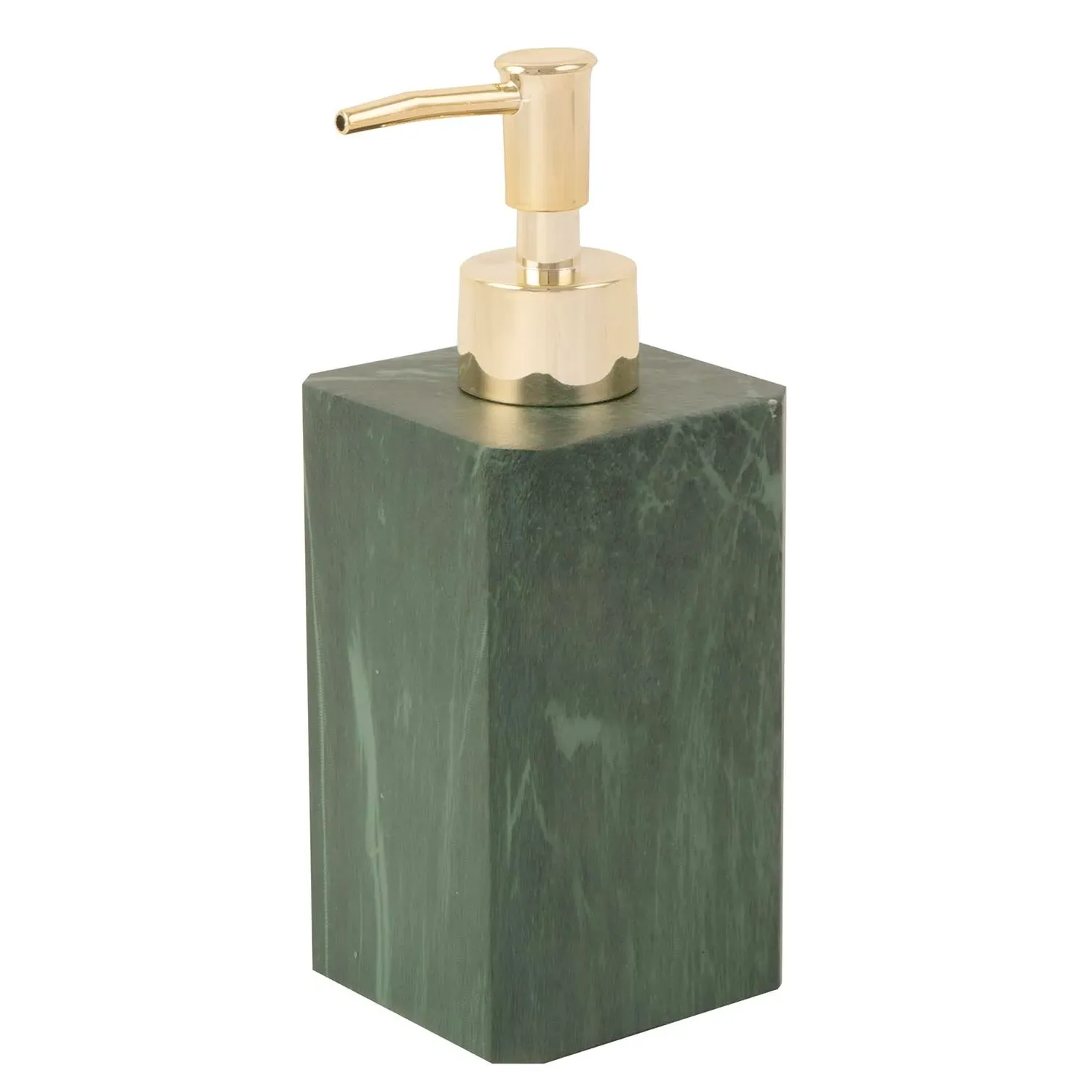 Emerald Marble Effect Soap Dispenser - Emerald, Marble image
